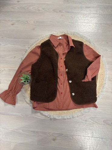 Chemisier et gilet du 40 au 48 à 36€