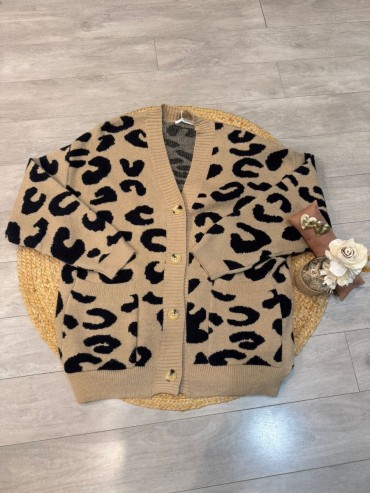 Gilet léopard du 40 au 48 à 36€