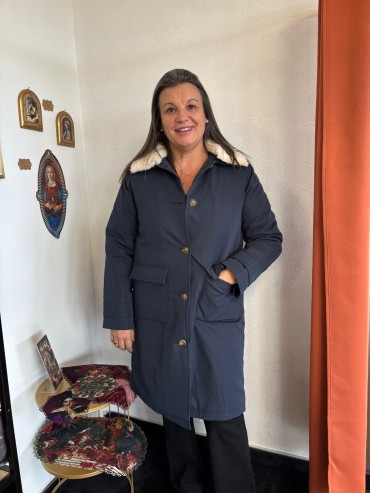Manteau bleu marine du S au XL à 79€